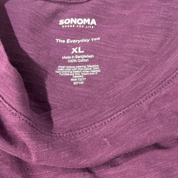 Sonoma Everyday Tee Bundle - Purple, Pink-lilac, Brown - all XL - Picture 12 of 13